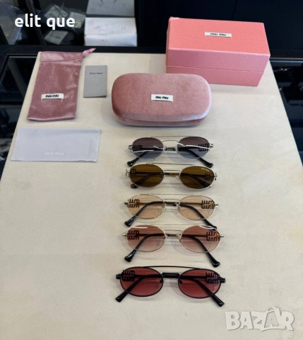 очила с черен обикновен калъф и ув защита miu miu fendi 