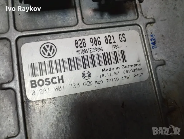 Компютър, ECU , VW Sharan 1.9TDI, 028906021GS ,0281001738 , 7M0953257M, снимка 3 - Части - 55630953