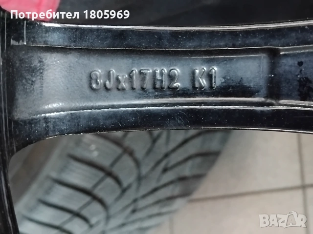 4бр. ал. джанти Borbet 5x114 , 8x17 , ET40 , централен отвор 72,6мм с втулка 66,1мм, снимка 6 - Гуми и джанти - 55290612