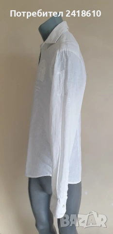 La Martina Len/ Лен Slim Fit Mens Size M  ОРИГИНАЛ! Мъжка Ленена Риза., снимка 2 - Ризи - 54883399