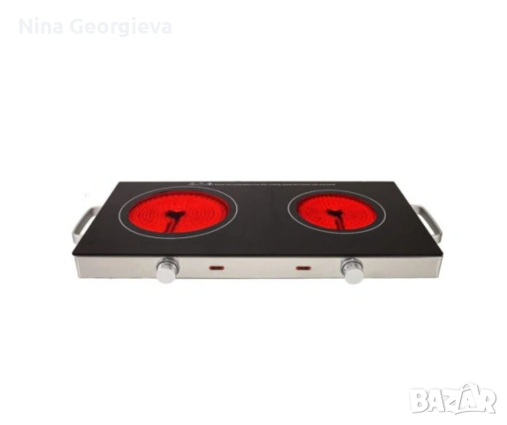 Котлон керамичен MHP-2022IS, двоен, 1800W+1000W, снимка 2 - Котлони - 54438807