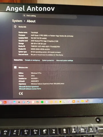 Lenovo ThinkPad X395 | Ryzen 5 PRO 3500U | 16GB RAM | 256GB SSD, снимка 7 - Лаптопи за работа - 55619368