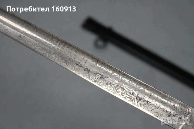 Немска империя пруска сабя двустранно гравирана., снимка 10 - Антикварни и старинни предмети - 54963099