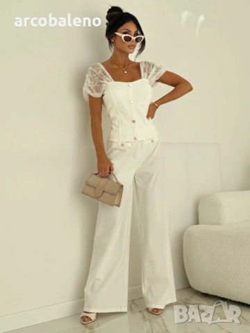 Елегантен дамски комплект от две части Élise, 3цвята , снимка 12 - Комплекти - 53952006