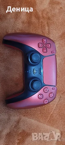 PS controller червен, снимка 2 - Джойстици и геймпадове - 55415753