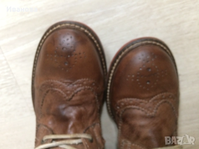 Боти тип кубинки Marc O'Polo.Естественна кожа., снимка 4 - Дамски боти - 54044457