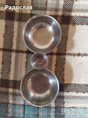 Българска стара метална солница, снимка 3 - Аксесоари за кухня - 54234712