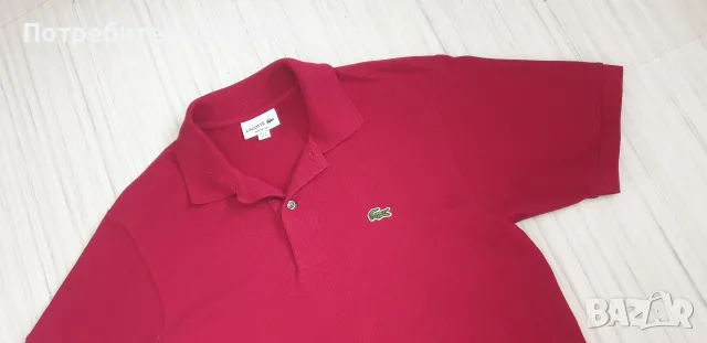Lacoste Classic Fit  Pique Cotton Mens Size 4 - M  ОРИГИНАЛ! Мъжка Тениска!, снимка 3 - Тениски - 55295575