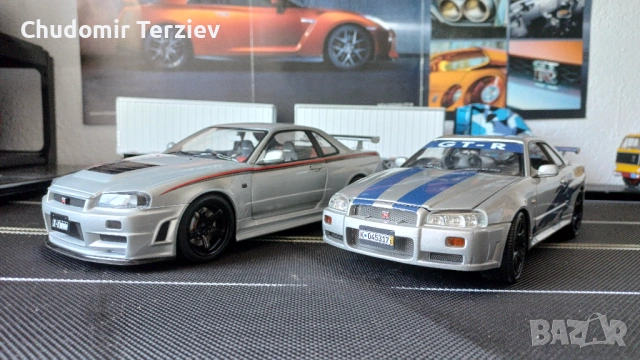 Мащабни модели коли 1:18 Nissan Skyline GTR R34, снимка 4 - Колекции - 54911522