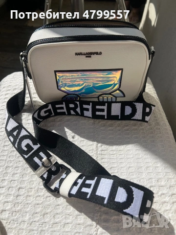 Дамска чанта Karl Lagerfeld Paris, снимка 6 - Чанти - 54223727