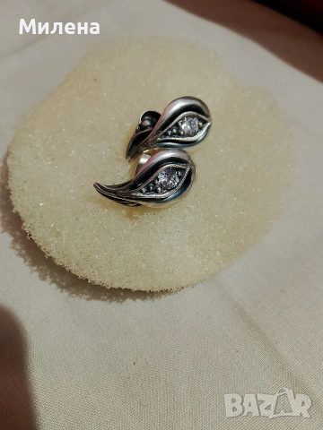 сребърни обеци , снимка 3 - Обеци - 54264416