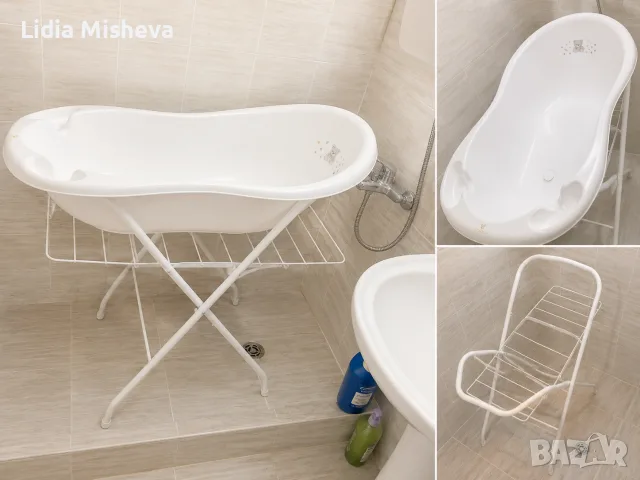 Бебешка вана със стойка , снимка 2 - За банята - 55418175