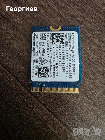 256gb NVMe диск WD, 2230, снимка 3 - Твърди дискове - 54704678