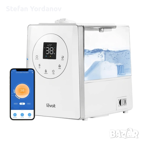 Levoit LV600S Smart Hybrid Ultrasonic Humidifier – интелигентен ултразвуков овлажнител за въздух.(но, снимка 5 - Овлажнители и пречистватели за въздух - 54611421