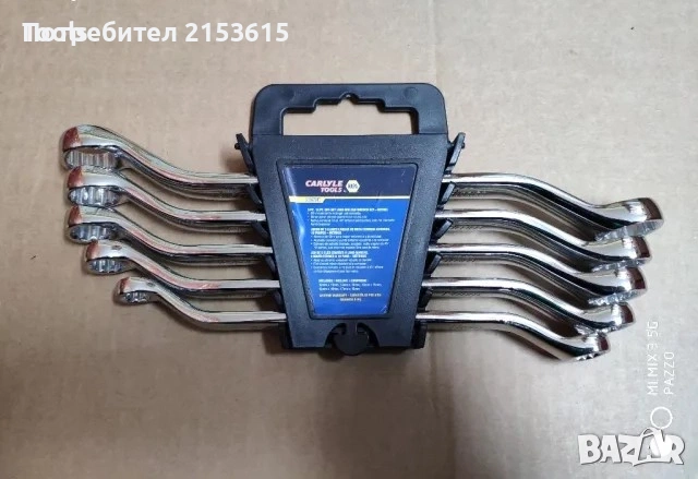 Carlyle Napa tools 5броя качествени Гаечни ключове лулa cr-v комплект