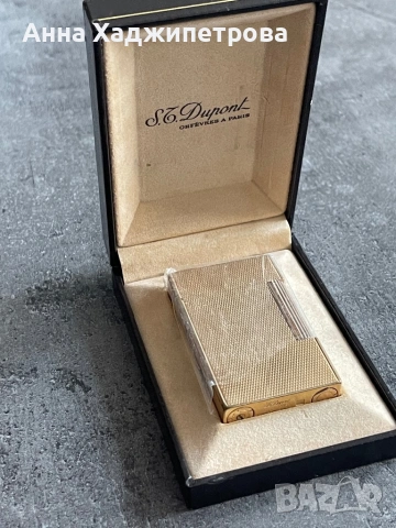 Златна запалка Dupont, снимка 4 - Запалки - 54837326