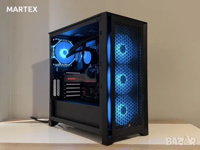 Геймърски компютър Ryzen 5 5600x, RX5700XT, 32GB, водно охлаждане, снимка 12 - Геймърски - 55191168