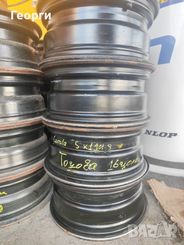 4бр.железни джанти 16 цола зa Toyota 5x114.3, снимка 2 - Гуми и джанти - 55171499