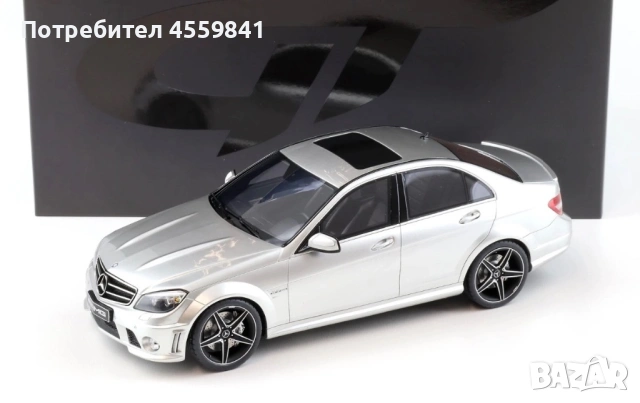 НОВ 1:18 Mercedes-Benz C 63 AMG W204 GT Spirit Limousine Iridium Silver 2007