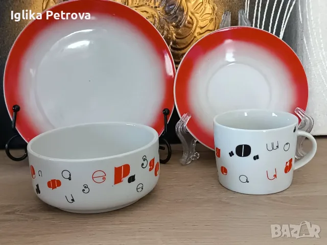 Български,детски сервиз , снимка 8 - Антикварни и старинни предмети - 55435453