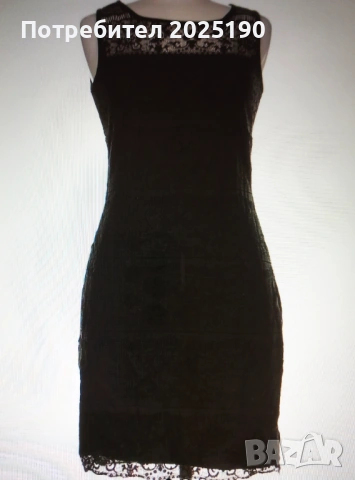 Дамска черна рокля Н&М 