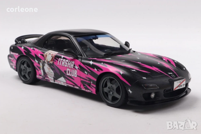 Mazda RX7 FD3RS Solido Works Itasha Club 1999 - мащаб 1:18 на Solido нов в кутия, снимка 2 - Колекции - 55265734