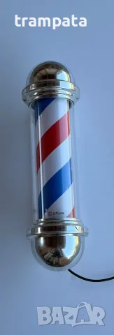 НАЙ ДОБРАТА ОФЕРТА Physa Въртящ се светещ бръснарски стълб , Barber pole, снимка 9 - Фризьорски принадлежности - 55679679