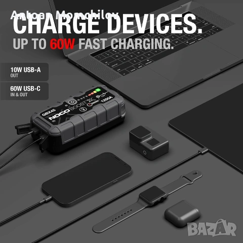 Стартов бустер NOCO Boost X GBX45 1250A 12V, снимка 4 - Аксесоари и консумативи - 55250939