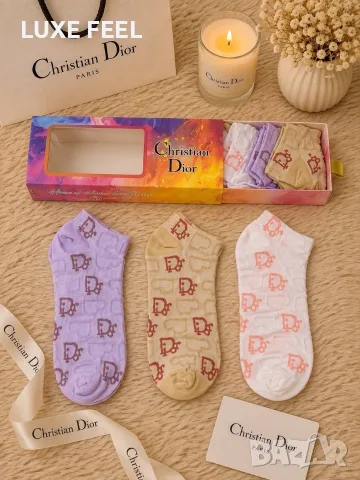 Hermes 🌸Dior 🌸Miu Miu 🌸Chanel🌸Дамски Чорапи -6бр в Кутия , снимка 9 - Дамски чорапи - 55545911