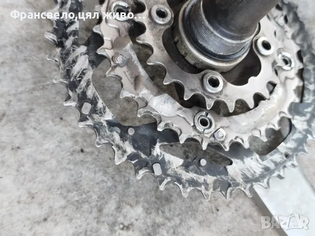 Курбел със средно движение за велосипед колело Shimano deore lx  fc m 580, снимка 5 - Части за велосипеди - 55621279
