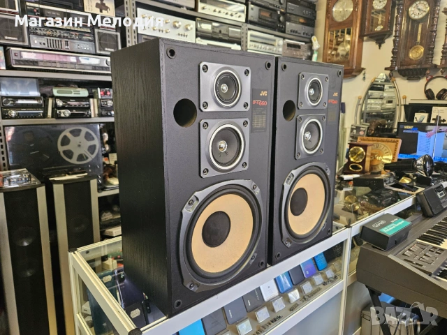 Тонколони JVC SP-X 660 – Мащабен звук от златната ера на японското Hi-Fi, снимка 3 - Тонколони - 54690409