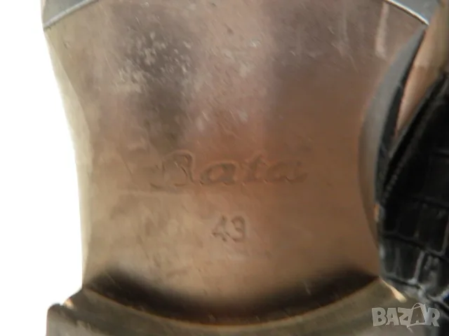 Bata оригинални мъжки черни обувки от естествена кожа, снимка 10 - Официални обувки - 55697983