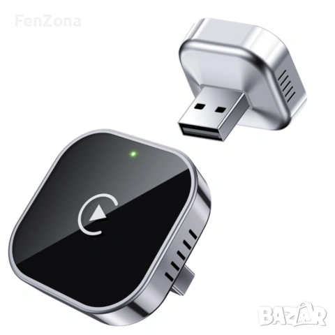 Безжичен адаптер Wireless CarPlay & Android Auto – Plug & Play, Bluetooth 5.0, USB/USB-C, снимка 9 - Друга електроника - 55123461