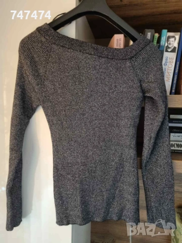 Пуловер с асиметрично деколте AMISU, ХL