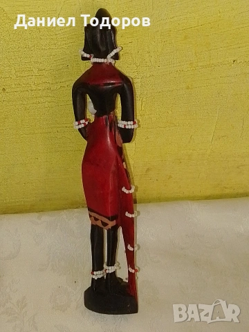 Стара Дървена Африканска Фигура , Статуетка - Масай, снимка 6 - Статуетки - 54323307