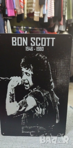 Bon Scott-метална табела(плакет), снимка 3 - Китари - 54093142