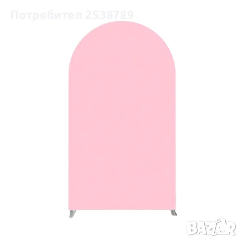 Метална арка за балони 120х220 см + розово и синьо платно, снимка 4 - Декорация - 55523723