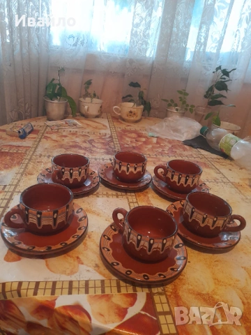 Стари керамични чаши за кафе, снимка 2 - Антикварни и старинни предмети - 54394933