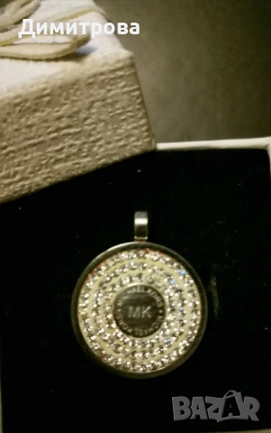 Сребърен пръстен с аметист, Michael Cors - висулка, снимка 5 - Пръстени - 54003816