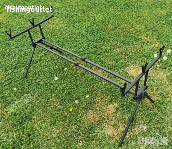 Kомплект за дънен риболов - три въдици 3.6м , три макари 13 лагера, стойка, аларми и обтегачи, снимка 6 - Въдици - 54225073