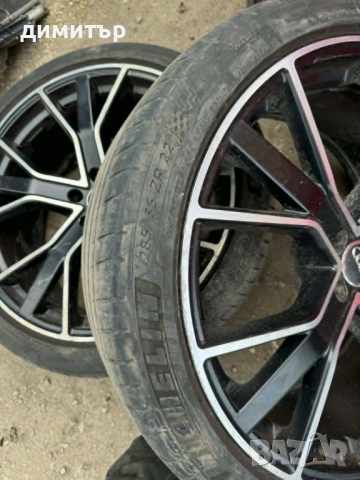 гуми с джанти audi q7 4m audi sq7 a8 285/35 zr22 michelin pilot sport, снимка 5 - Гуми и джанти - 54400098