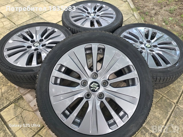 Лети джанти 17ки 5х114.3 Suzuki + зимни гуми 205/50/17 Hankook