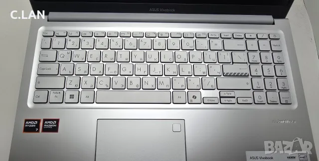 ASUS Vivobook 15 Ryzen 7 170/16GB/512SSD/FHD/Подсветка, снимка 6 - Лаптопи за дома - 55290780