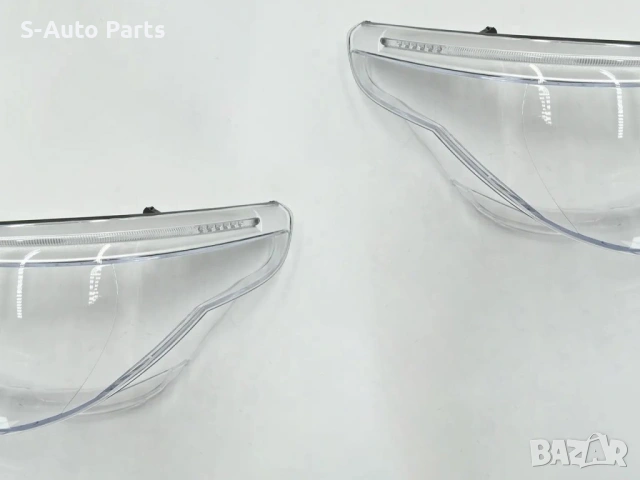 Стъкла за фарове на BMW 5 E60 Facelift (2007-2010) с LED мигачи Съвместим и с Pre-Face (2003-2007) м, снимка 3 - Аксесоари и консумативи - 54262818