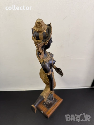 Голяма бронзова фигура на  Тепаном / „храмова танцьорка“ №8101, снимка 8 - Антикварни и старинни предмети - 54194110