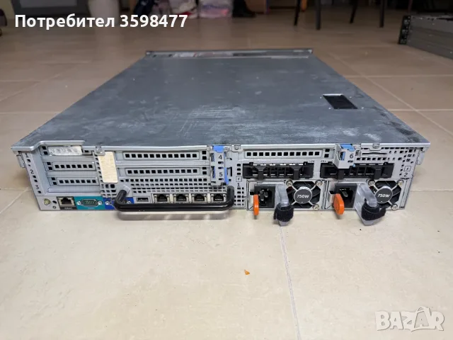 Сървър DELL R720xd - 64GB RAM, 2хXEON E5-2640, 2x146GB SAS, 2xPSU 750 W, снимка 3 - Работни компютри - 55492599