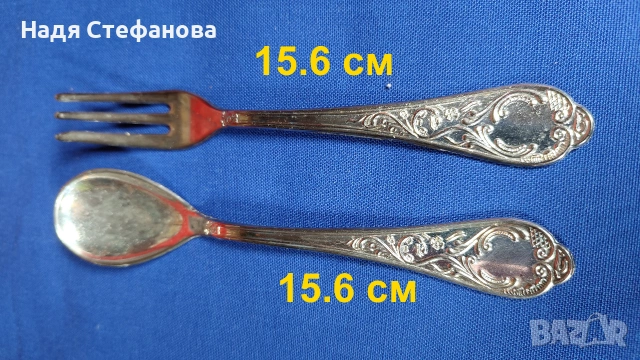 Десертни италиански лъжички и вилички комплект по 6 бр, снимка 2 - Прибори за хранене, готвене и сервиране - 55223320