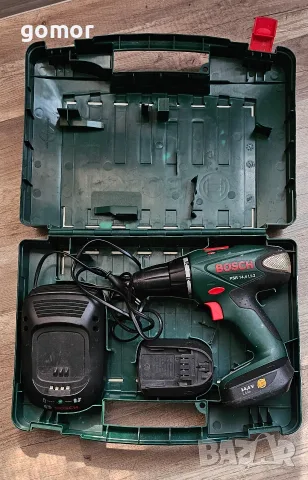 Акумулаторен винтоверт Bosch PSR 14,4 LI-2 – 2 батерии, зарядно и куфар, снимка 9 - Винтоверти - 55381399