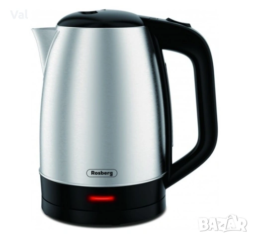 Електрическа кана Rosberg R51230N, 1800W, 1.7л., Корпус неръжд. стомана, S/S, 2 ГОДИНИ ГАРАНЦИЯ, снимка 5 - Кани - 54922968