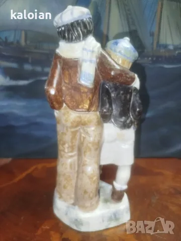 Старинна фигурка от испански порцелан, произведена от Porcelana Artística Levantina (PAL), снимка 8 - Статуетки - 55578076